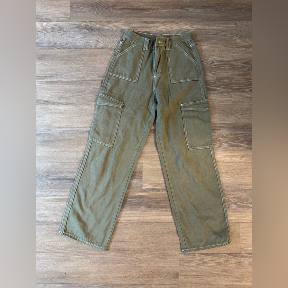 Olive Cargo Jeans